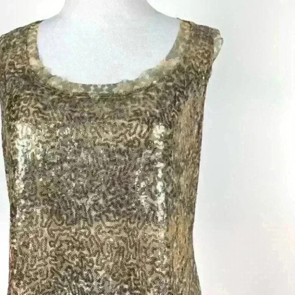 New motherhood maternity top size S Bronze sequins - Picture 4 of 9